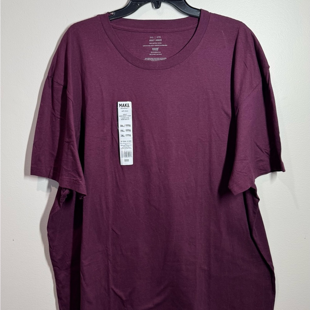 Make Market 3XL burgundy crewneck t-shirt